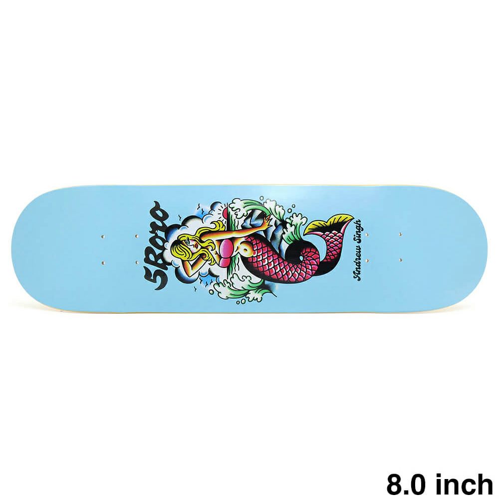 5BORO DECK ファイブボロ デッキ ANDREW SINGH MERMAID 8.0（STEVE BOLTZ） スケートボード スケボー