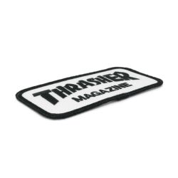 THRASHER PATCH スラッシャー ワッペン LOGO PATCH WHITE/BLACK（US企画） スケートボード スケボー 1