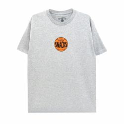 QUARTERSNACKS T-SHIRT クウォータースナックス Tシャツ BASKET BALL GREY スケートボード スケボー 