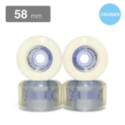 SPITFIRE WHEEL スピットファイヤー ソフトウィール（クルーザー） SAPPHIRES 90DU CRUISER RADIALS GRIMPLE DUST クリア 58mm スケートボード スケボー