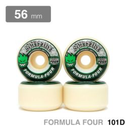 SPITFIRE WHEEL スピットファイヤー ウィール FORMULA FOUR (F4) CONICAL 101D GREEN PRINT 56mm スケートボード スケボー