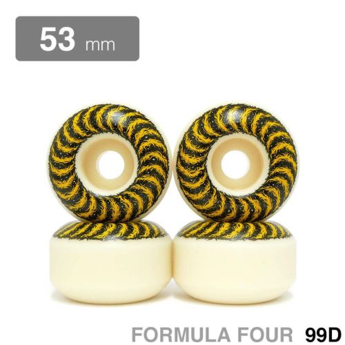 SPITFIRE WHEEL スピットファイヤー ウィール FORMULA FOUR (F4) CLASSIC 99D FURRY CLASSIC YELLOW 53mm スケートボード スケボー