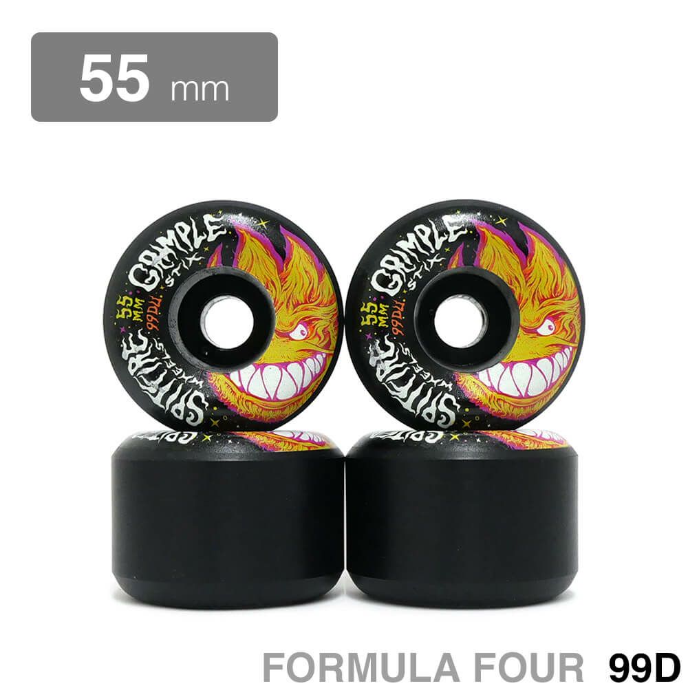 SPITFIRE WHEEL スピットファイヤー ウィール FORMULA FOUR (F4) LOCK-IN FULL 99D GRIMPLEHEAD 黒 55mm スケートボード スケボー