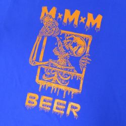 MAGICAL MOSH MISFITS T-SHIRT マジカルモッシュミスフィッツ Tシャツ MxMxM BEER SLAVE BLUE スケートボード スケボー 3