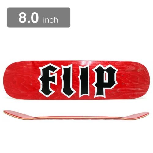 FLIP DECK フリップ デッキ TEAM CANCELLED RED STAIN 8.0 スケートボード スケボー | スケートボード のカリフォルニアストリート