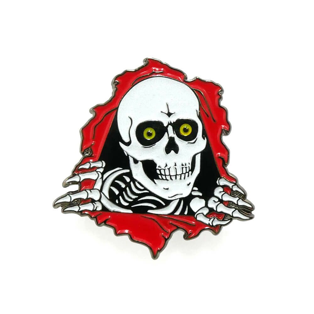 POWELL PERALTA BADGE パウエルペラルタ バッジ RIPPER LAPEL PIN（GLOW IN THE DARK） スケートボード スケボー