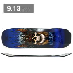 POWELL PERALTA DECK パウエルペラルタ デッキ ANDY ANDERSON HERON SKULL BLUE 9.13 スケートボード スケボー