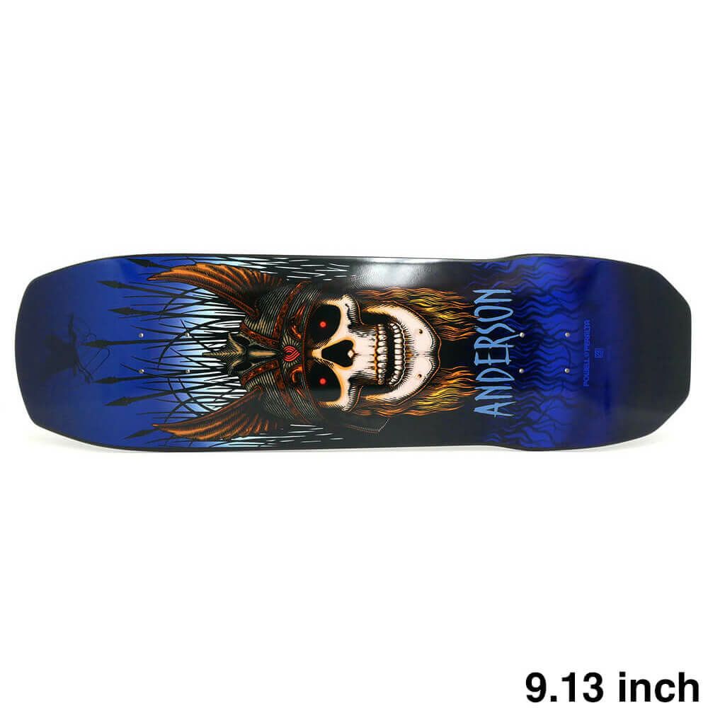 POWELL PERALTA DECK パウエルペラルタ デッキ ANDY ANDERSON HERON SKULL BLUE 9.13 スケートボード スケボー