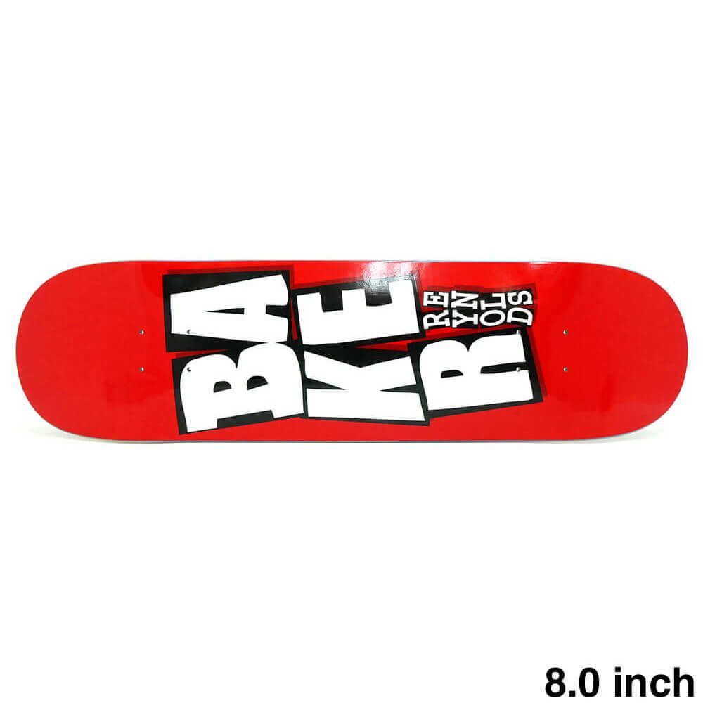BAKER DECK ベイカー デッキ ANDREW REYNOLDS STACKED RED B2 8.0 スケートボード スケボー