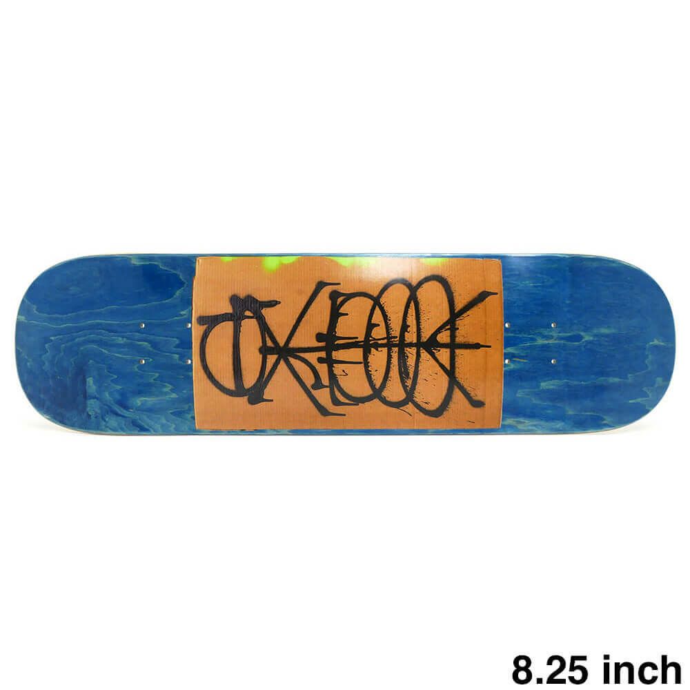 GX1000 DECK ジーエックス1000 デッキ TEAM RAW BLUE STAIN 8.25 スケートボード スケボー