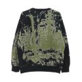 GX1000 CREW SWEATER ジーエックス1000 トレーナー・セーター FOREST JAQUARD KNIT BLACK スケートボード スケボー 1