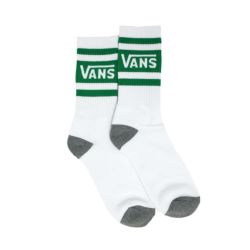 VANS SOCKS バンズ ソックス 靴下 DROP V CREW WHITE/GREEN（US企画） スケートボード スケボー 3