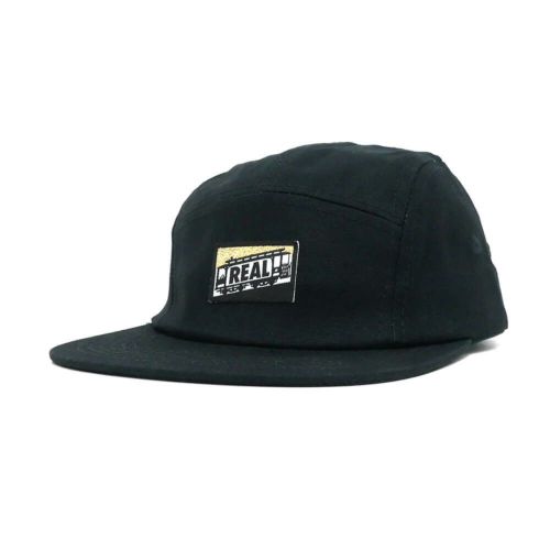 REAL CAP リアル キャップ TOUGH THREADS CAMPER HAT BLACK スケートボード スケボー 