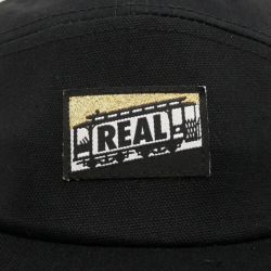 REAL CAP リアル キャップ TOUGH THREADS CAMPER HAT BLACK スケートボード スケボー 4