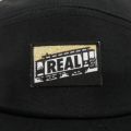 REAL CAP リアル キャップ TOUGH THREADS CAMPER HAT BLACK スケートボード スケボー 4