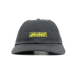 KROOKED CAP クルキッド キャップ MOONSMILE SCRIPT STRAPBACK CHARCOAL/YELLOW スケートボード スケボー 1