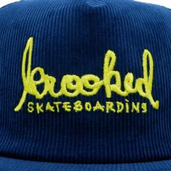 KROOKED CAP クルキッド キャップ SKRIPT SNAPBACK BLUE/YELLOW スケートボード スケボー 4