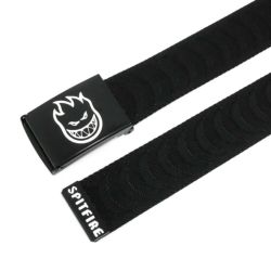 SPITFIRE BELT スピットファイヤー ベルト BIGHEAD CRESCENT JACQUARD WEB BELT BLACK/WHITE スケートボード スケボー　2