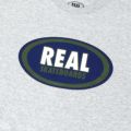 REAL T-SHIRT リアル Tシャツ OVAL GREY/NAVY/OLIVE/WHITE スケートボード スケボー 1