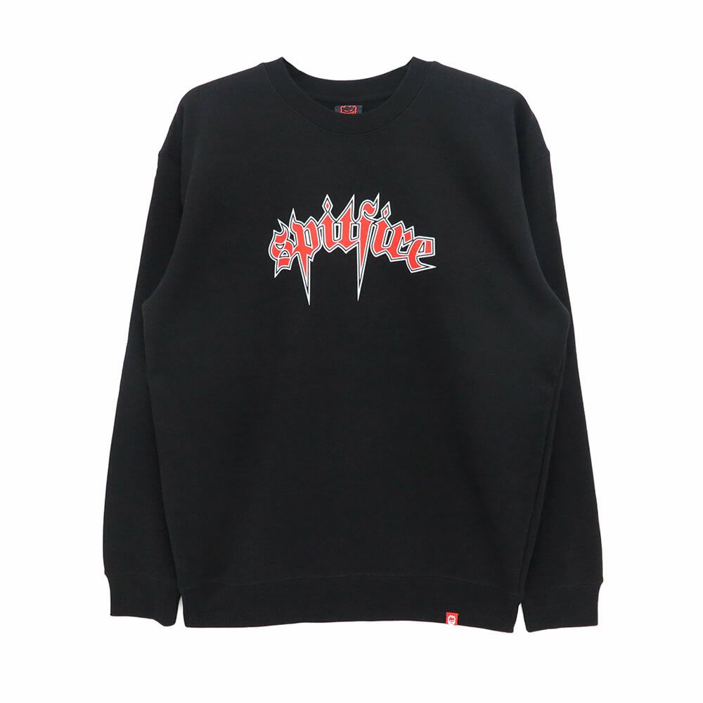  SPITFIRE CREW SWEAT スピットファイヤー トレーナー VENOM BLACK/RED/WHITE スケートボード スケボー 