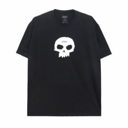 ZERO T-SHIRT ゼロ Tシャツ SINGLE SKULL BLACK スケートボード スケボー 