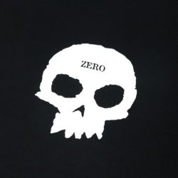 ZERO T-SHIRT ゼロ Tシャツ SINGLE SKULL BLACK スケートボード スケボー 1