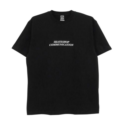 CALIFORNIA STREET T-SHIRT カリフォルニアストリート Tシャツ SKATESHOP COMMUNICATION BLACK スケートボード スケボー