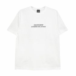 CALIFORNIA STREET T-SHIRT カリフォルニアストリート Tシャツ SKATESHOP COMMUNICATION WHITE スケートボード スケボー