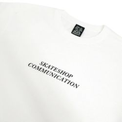 CALIFORNIA STREET T-SHIRT カリフォルニアストリート Tシャツ SKATESHOP COMMUNICATION WHITE スケートボード スケボー 2