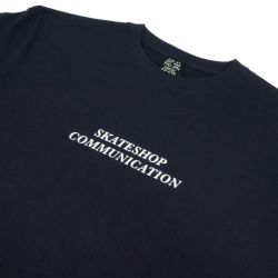 CALIFORNIA STREET T-SHIRT カリフォルニアストリート Tシャツ SKATESHOP COMMUNICATION NAVY スケートボード スケボー 2