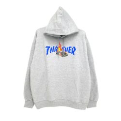  THRASHER HOOD スラッシャー パーカー COP CAR GREY（US企画） スケートボード スケボー 