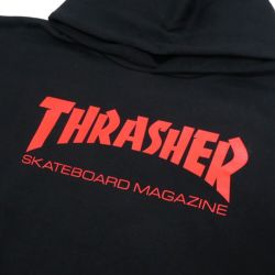 THRASHER HOOD スラッシャー パーカー SKATE MAG BLACK/RED（US企画） スケートボード スケボー 1