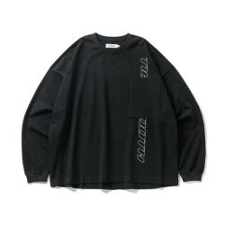 TIGHTBOOTH（TBPR） LONG SLEEVE タイトブース ロングスリーブTシャツ STRAIGHT UP BLACK スケートボード スケボー