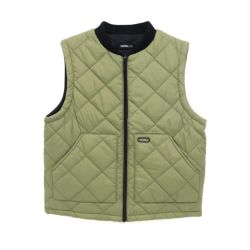 THEORIES JACKET セオリーズ ジャケット NEWTON REVERSIBLE QUILTED VEST SAGE/BLACK スケートボード スケボー 