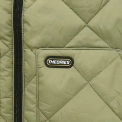 THEORIES JACKET セオリーズ ジャケット NEWTON REVERSIBLE QUILTED VEST SAGE/BLACK スケートボード スケボー 3