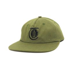 THEORIES CAP セオリーズ キャップ LANTERN VELCRO STRAPBACK DUCK CANVAS OLIVE スケートボード スケボー 