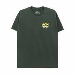 KROOKED T-SHIRT クルキッド Tシャツ STRAIT EYES FOREST GREEN/GOLD スケートボード スケボー 1