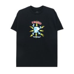 KROOKED T-SHIRT クルキッド Tシャツ STYLE BLACK/MULTI スケートボード スケボー 