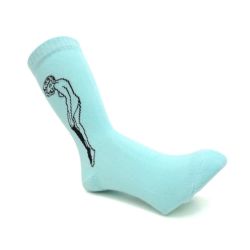 WHIMSY SOCKS ウィムジー ソックス 靴下 CATHIE LIGHT BLUE スケートボード スケボー 