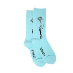 WHIMSY SOCKS ウィムジー ソックス 靴下 CATHIE LIGHT BLUE スケートボード スケボー 3