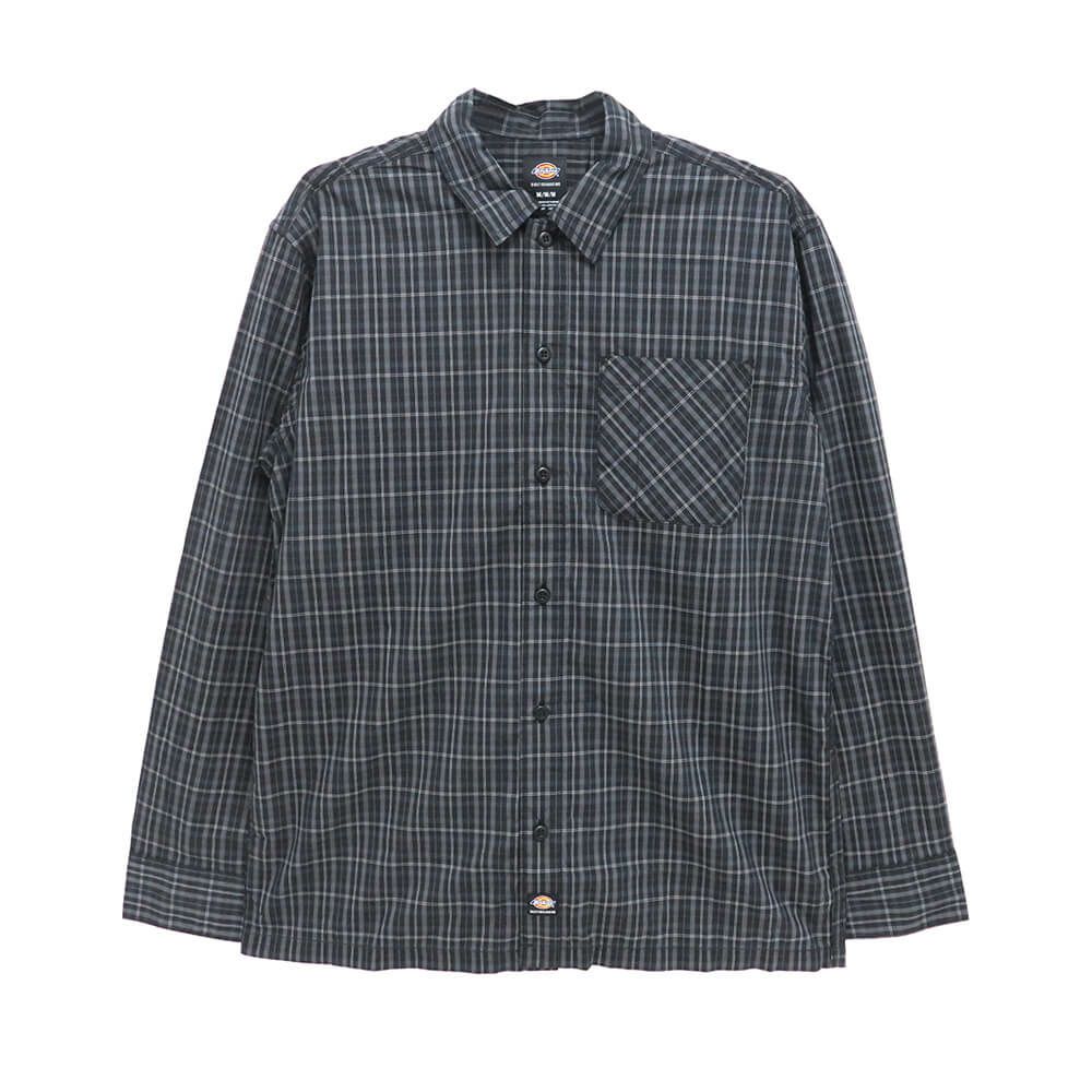 DICKIES SKATEBOARDING LONG SLEEVE ディッキーズ スケートボーディング 長袖シャツ BUTTON UP BLACK スケートボード スケボー 