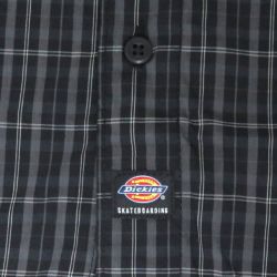 DICKIES SKATEBOARDING LONG SLEEVE ディッキーズ スケートボーディング 長袖シャツ BUTTON UP BLACK スケートボード スケボー 4