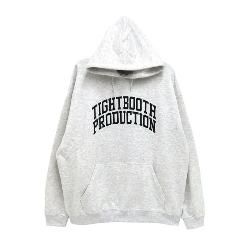 TIGHTBOOTH（TBPR）HOOD タイトブース パーカー COLLEGE HOODED SWEAT ASH スケートボード スケボー 