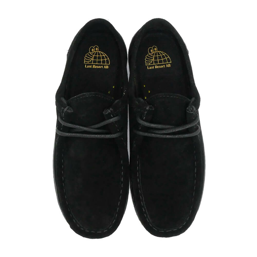 LAST RESORT AB SHOES ラストリゾートエービー シューズ スニーカー VM006 MOC SUEDE LO（BLACK LABEL） BLACK/BLACK スケートボード スケボー　2