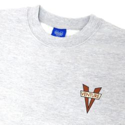 VENTURE CREW SWEAT ベンチャー トレーナー HERITAGE GREY/BROWN スケートボード スケボー 1