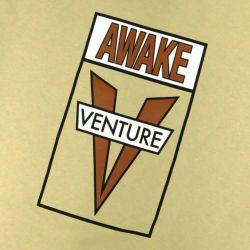 VENTURE T-SHIRT ベンチャー Tシャツ AWAKE TAN/BROWN スケートボード スケボー 1