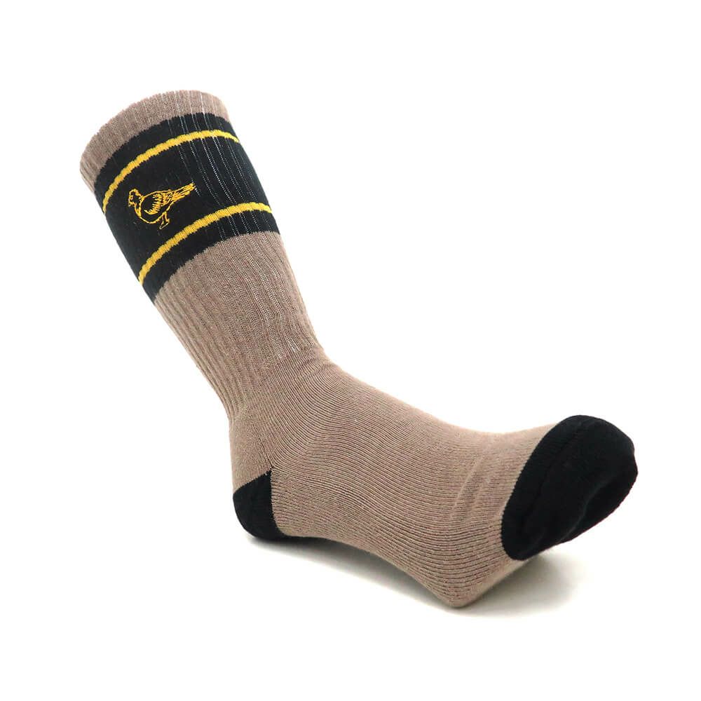 ANTIHERO SOCKS アンチヒーロー ソックス 靴下 BASIC PIGEON EMB BRONZE/BLACK スケートボード スケボー 