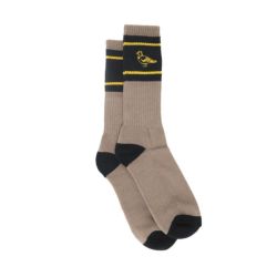 ANTIHERO SOCKS アンチヒーロー ソックス 靴下 BASIC PIGEON EMB BRONZE/BLACK スケートボード スケボー 3