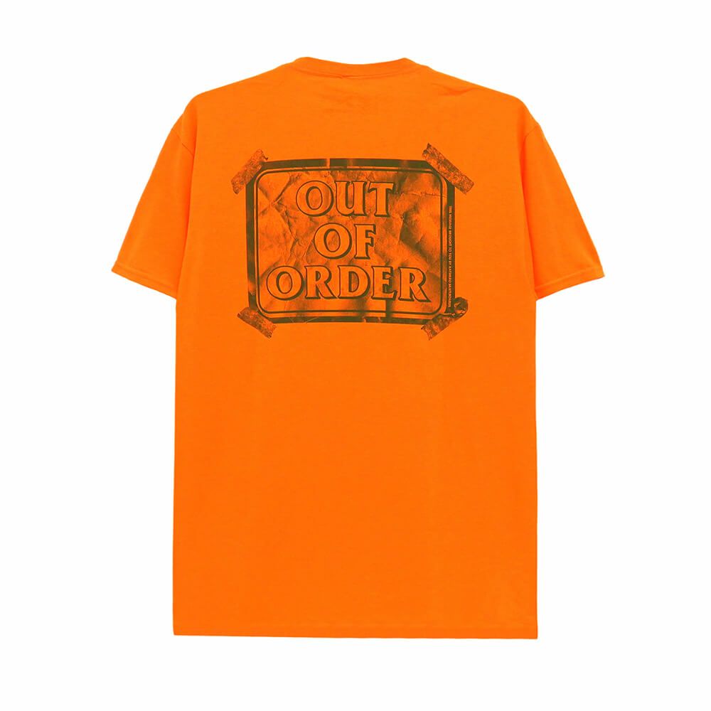 ANTIHERO T-SHIRT アンチヒーロー Tシャツ OUT OF ORDER POCKET ORANGE スケートボード スケボー 