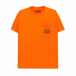 ANTIHERO T-SHIRT アンチヒーロー Tシャツ OUT OF ORDER POCKET ORANGE スケートボード スケボー 1